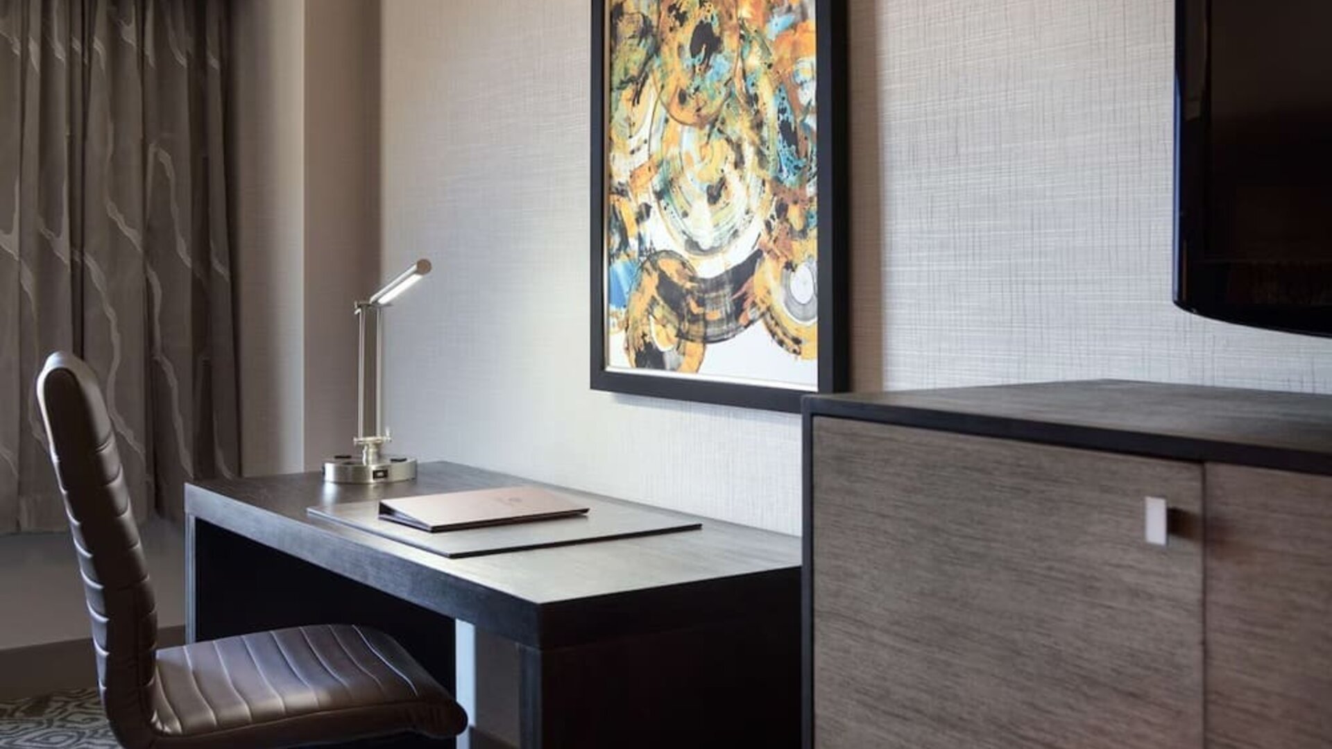 Day use room's workspace at DoubleTree By Hilton San Francisco Airport North Bayfront.