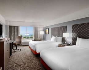 Day use twin room with work desk at DoubleTree By Hilton San Francisco Airport North Bayfront.
