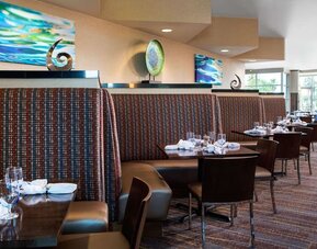 On-site restaurant at DoubleTree By Hilton San Francisco Airport North Bayfront.