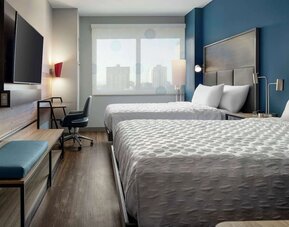 Day use twin room at Tru By Hilton Denver Downtown Convention Center.