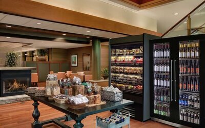 Snack bar at DoubleTree By Hilton Seattle Airport.