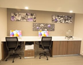 Business center with PC, internet, and printer at MainStay Suites Oak Brook Terrace - Chicago.
