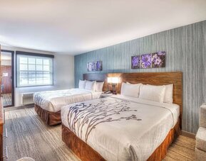 Day use twin room at Sleep Inn Oakbrook Terrace.
