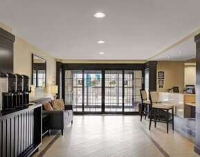 Lobby seating and coffee area at Staybridge Suites Washington D.C.- Greenbelt.