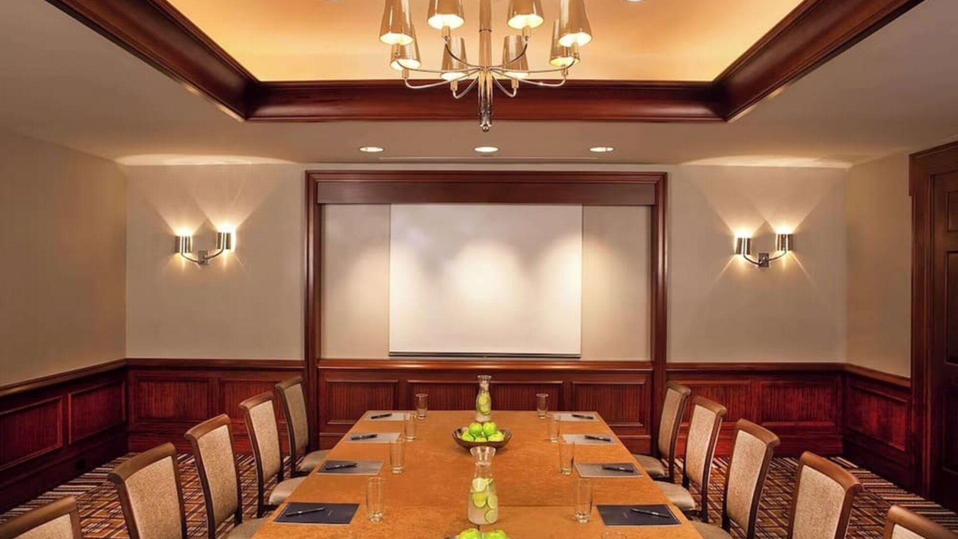 Professional meeting room at Hilton Short Hills.