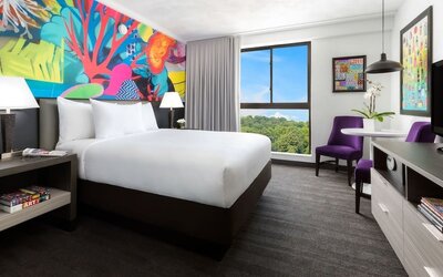 Day use room with natural light at Hotel Studio Allston.