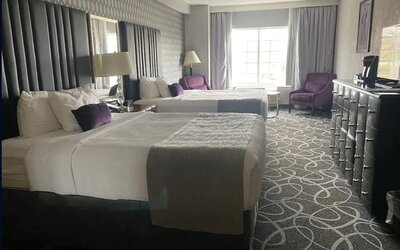 Day use twin room with lounge seating at Park Manor Hotel. 
