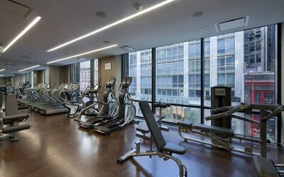 Equipped fitness center at Royalton Park Avenue.