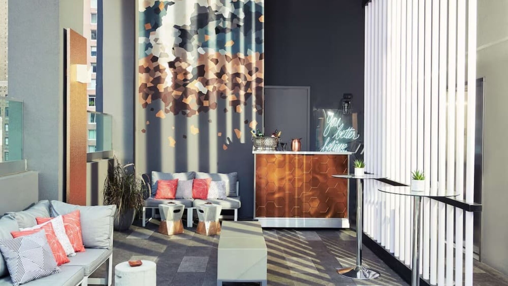 Lounge area at The Bernic Hotel New York City, Tapestry Collection By Hilton.