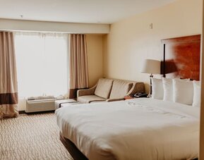 Delux king room with natural light at Comfort Inn Pomona Near Fairplex.