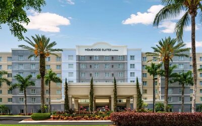 Hotel exterior at Homewood Suites By Hilton Miami Airport-Blue Lagoon.