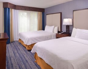 Day use twin room at Homewood Suites By Hilton Dallas-Lewisville.
