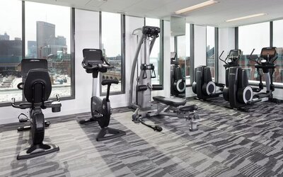 Well equipped fitness center at Spa and massage available at Le Méridien Columbus, The Joseph..
