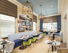 Dining area at Circa 39 Hotel.