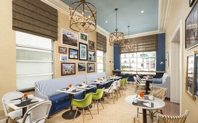 Dining area at Circa 39 Hotel.