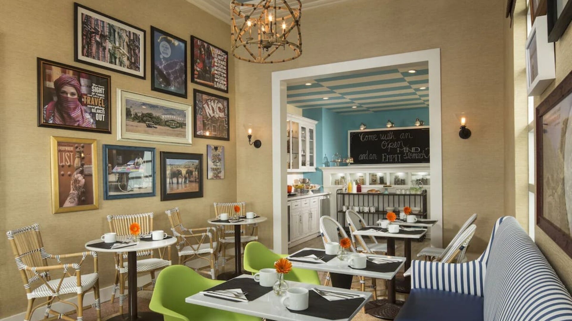 On-site restaurant at Circa 39 Hotel.