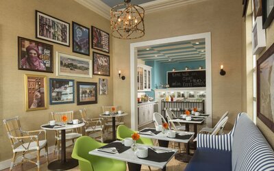 On-site restaurant at Circa 39 Hotel.