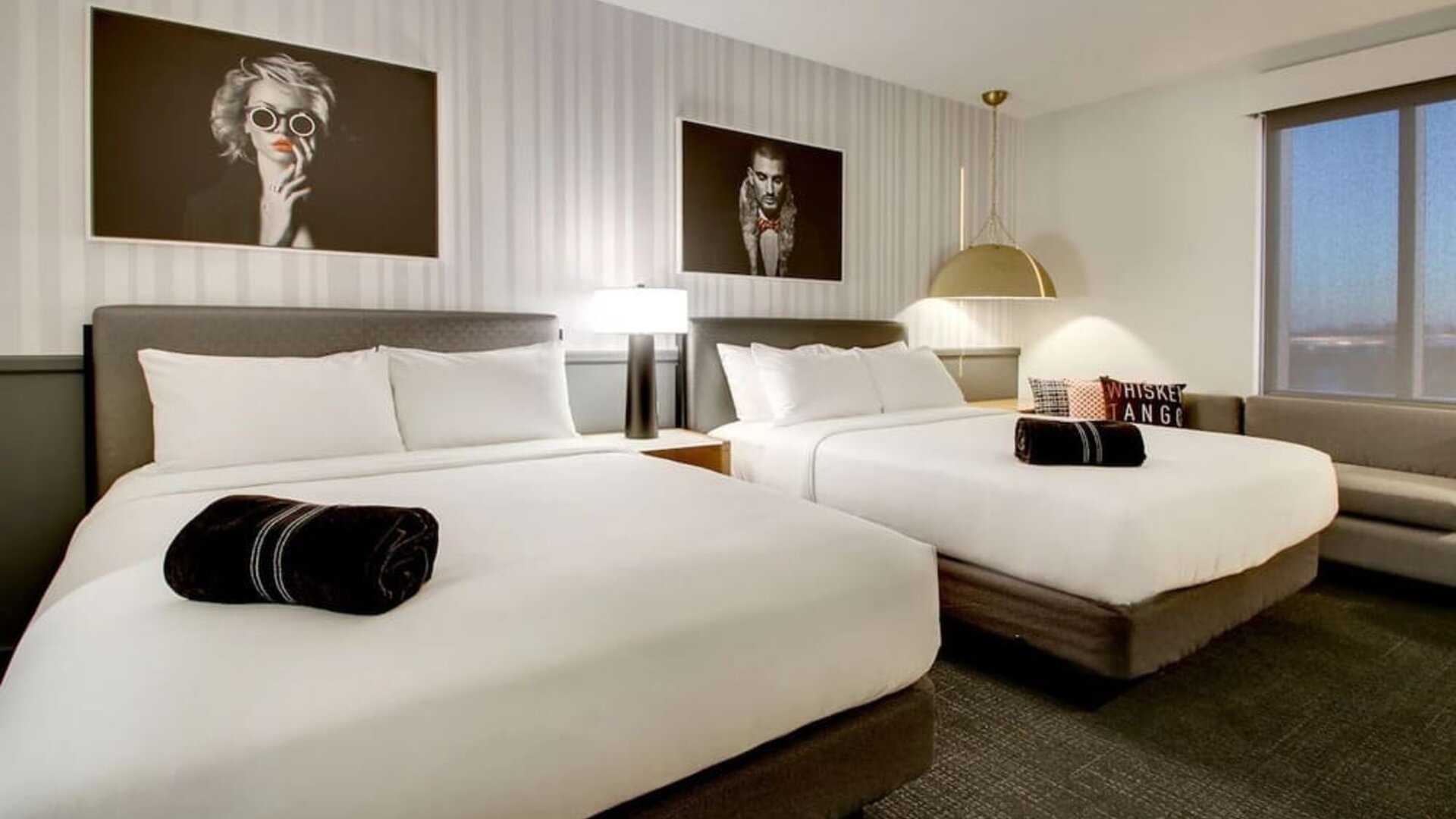 Day use twin room at The Rose Hotel Chicago O’Hare, Tapestry Collection By Hilton.