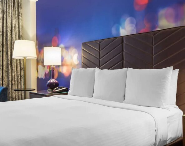 King bed at The Chicago Hotel Collection - Magnificent Mile.