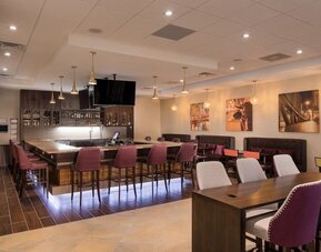 Hotel bar at Crowne Plaza Chicago SW.