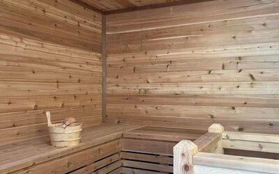 Sauna at SKYLARANNA Resort & Spa.
