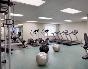 Well equipped fitness center at Sea Crest Beach Hotel.