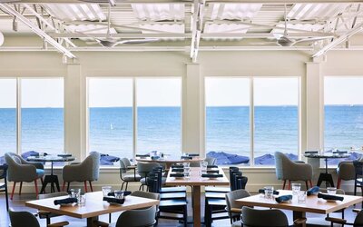 On-site restaurant at Sea Crest Beach Hotel.