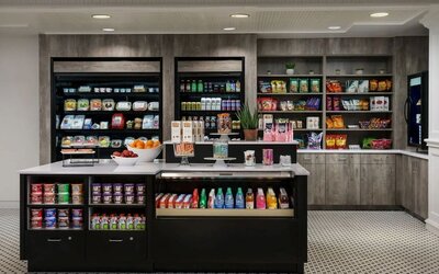 Convenience store at Hotel Caza.