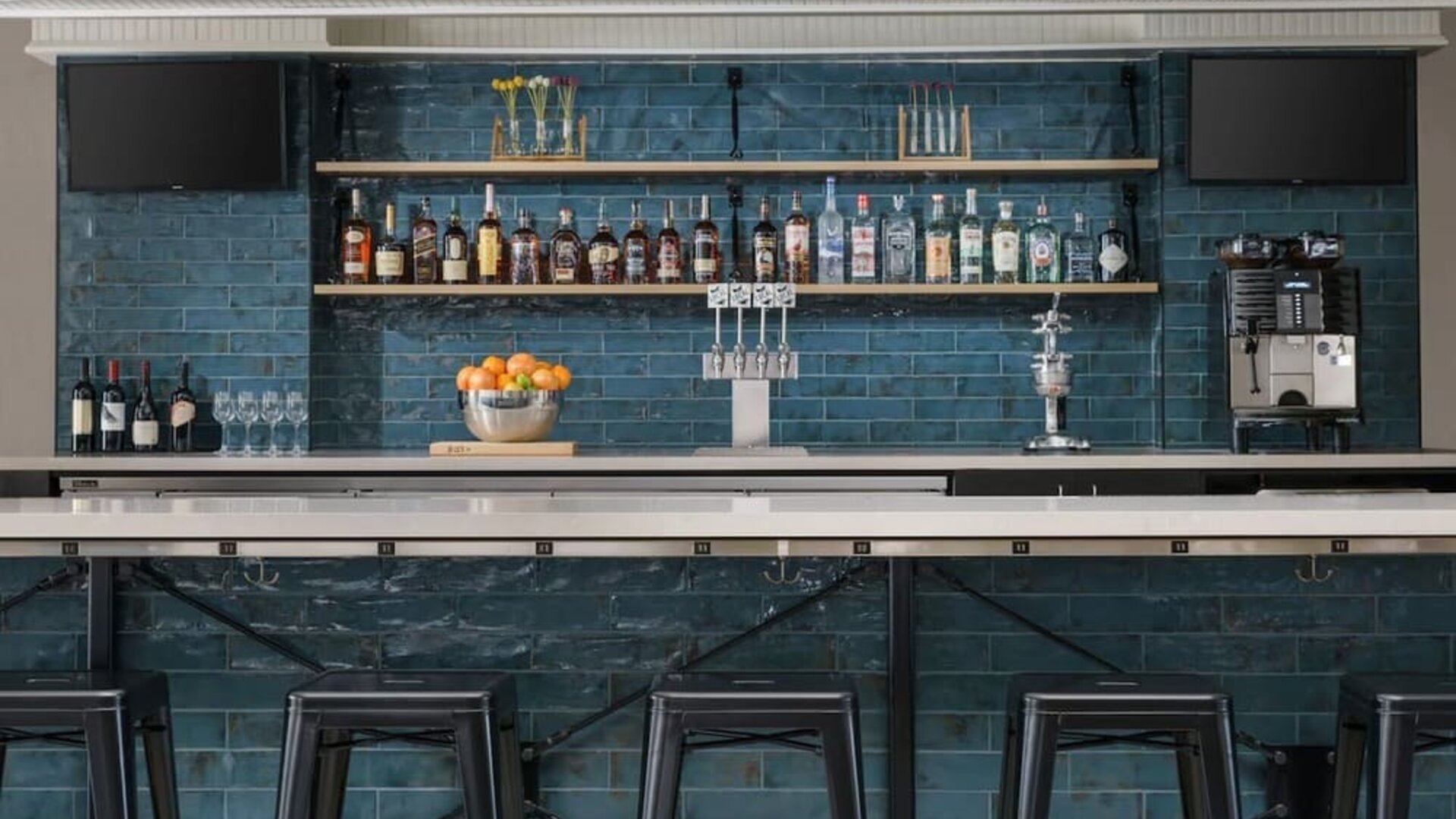 On-site bar at Hotel Caza.