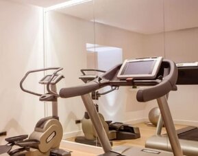 Fitness center at The Irish Inn Boutique Hotel.