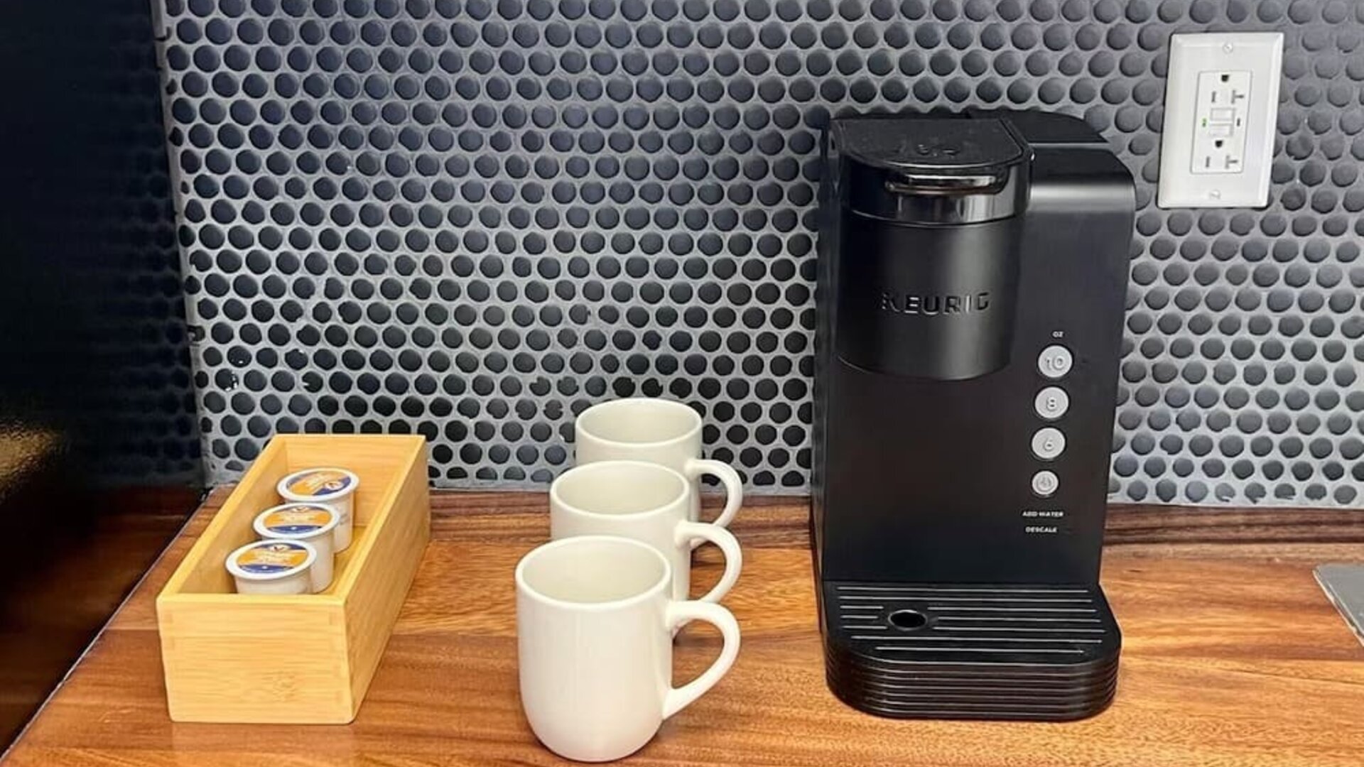 Coffee station at The Irish Inn Boutique Hotel.