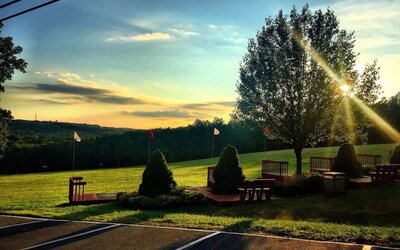 beautiful outdoor scenery at Cove Haven Resort.