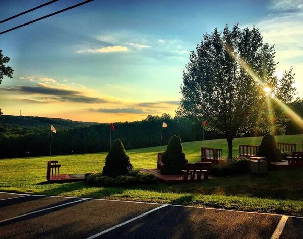 beautiful outdoor scenery at Cove Haven Resort.