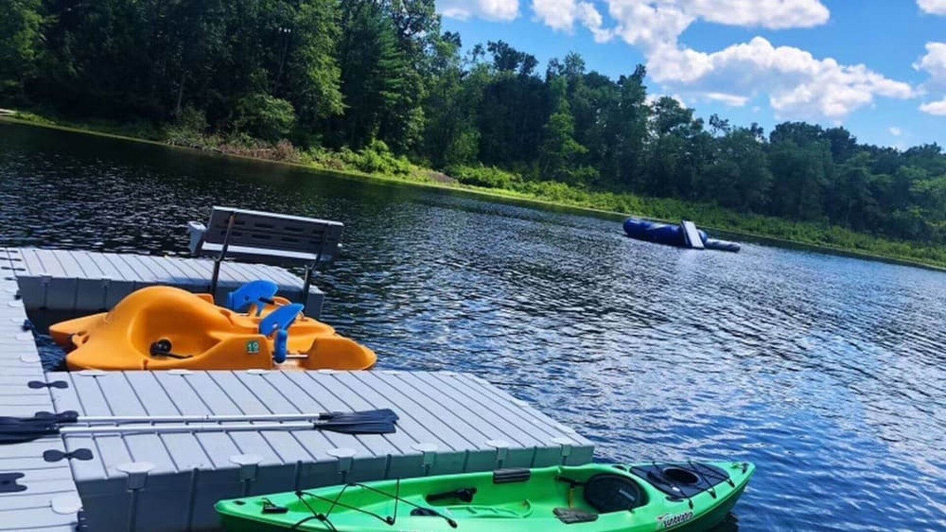Lake activities at Cove Haven Resort.