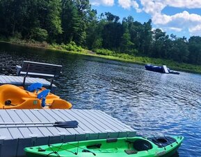 Lake activities at Cove Haven Resort.
