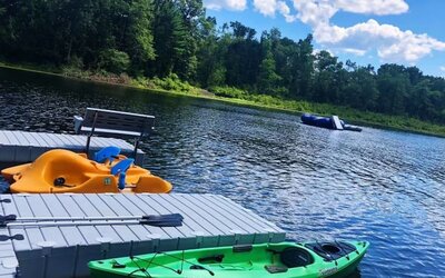 Lake activities at Cove Haven Resort.