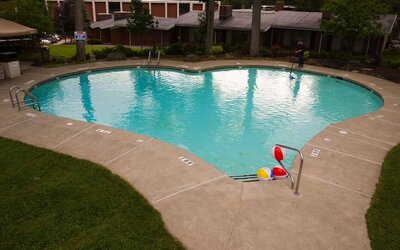 Outdoor pool at Cove Haven Resort.