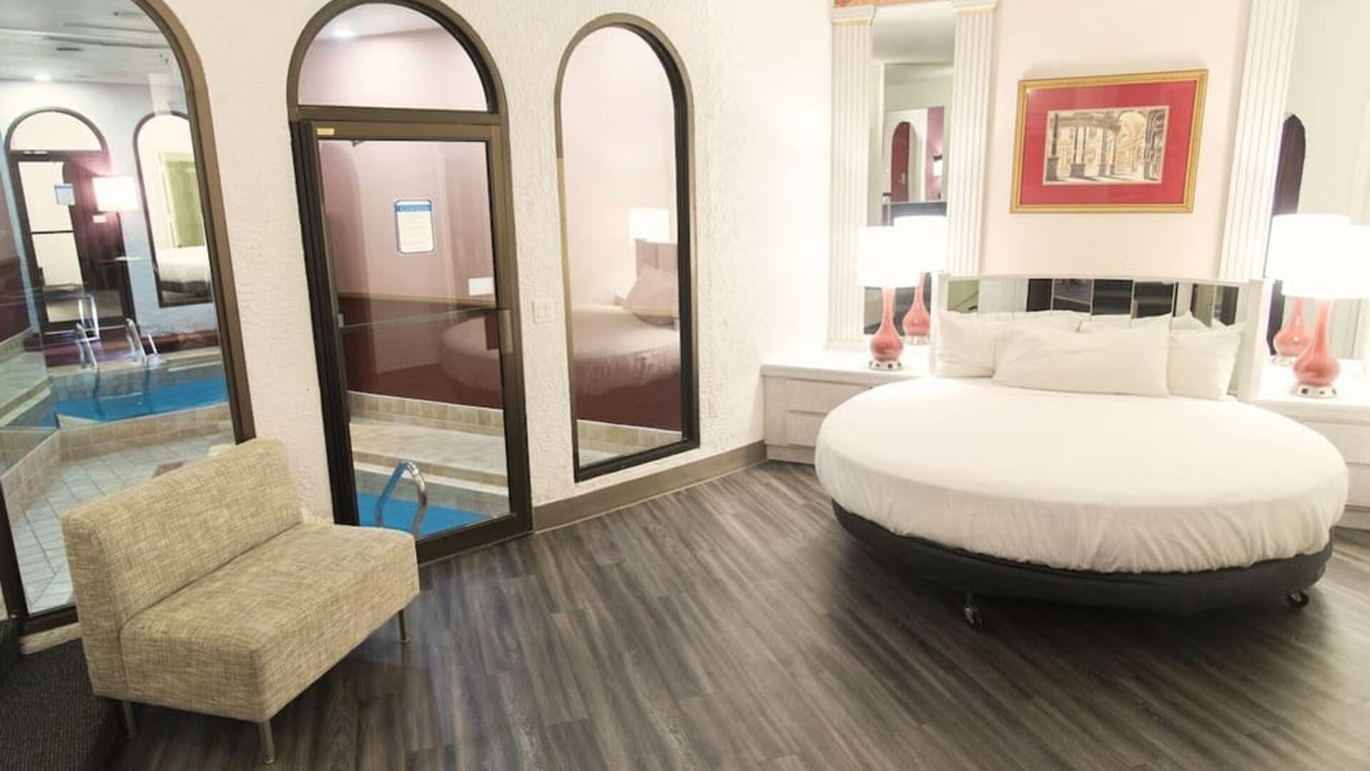 Romantic king room at Cove Haven Resort.