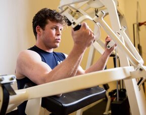 Fitness center at Cove Haven Resort.