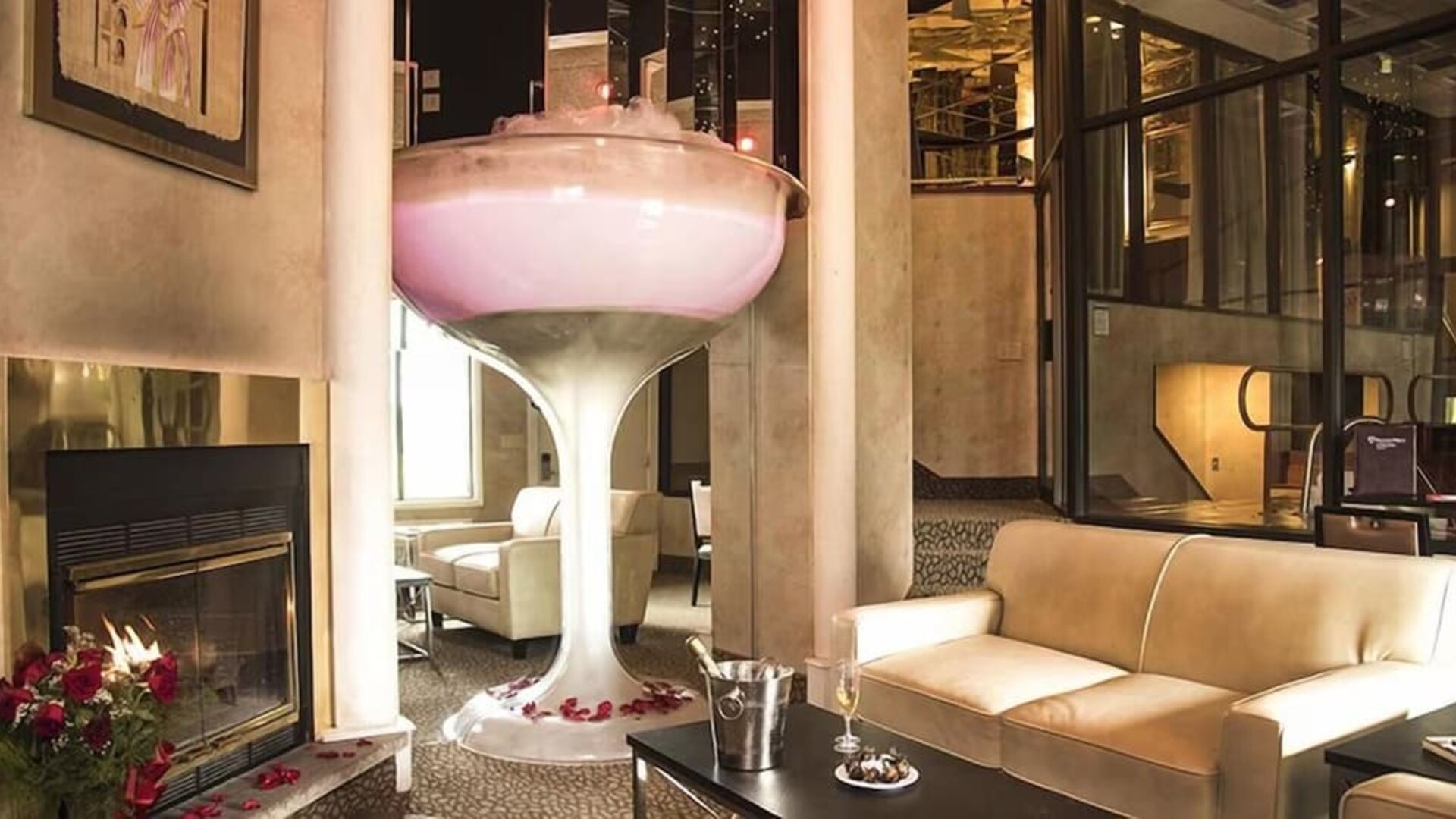 Lobby seating at Cove Haven Resort.