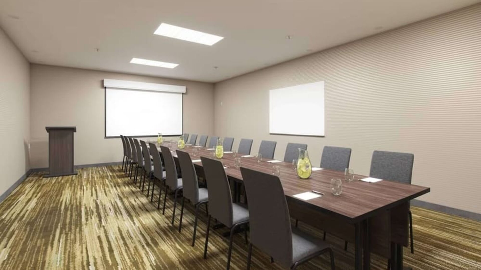Professional meeting room at Sonesta Select Atlanta Norcross I-85.