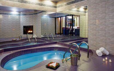 Indoor pool at Paradise Stream Resort.