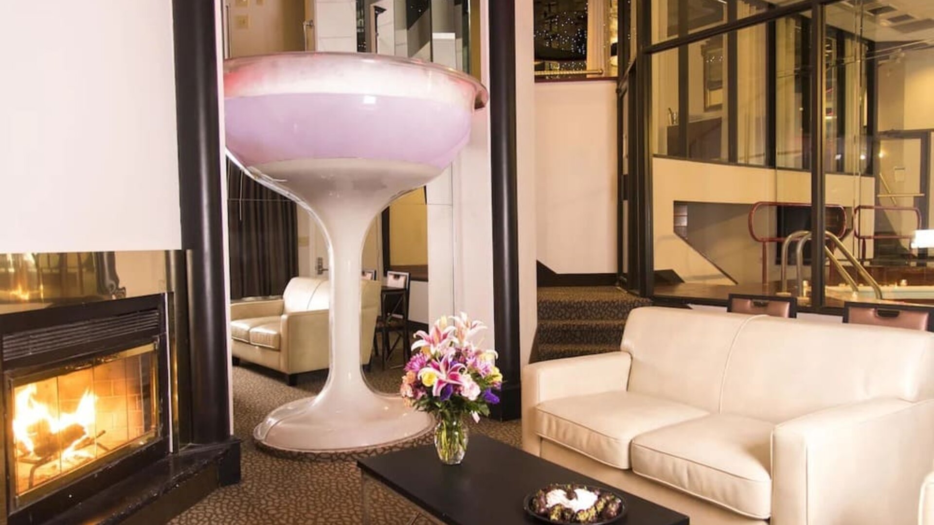 Lobby lounge at Paradise Stream Resort.