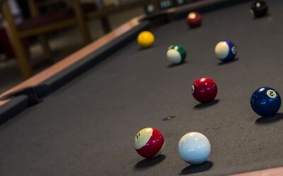 Pool table at Paradise Stream Resort.