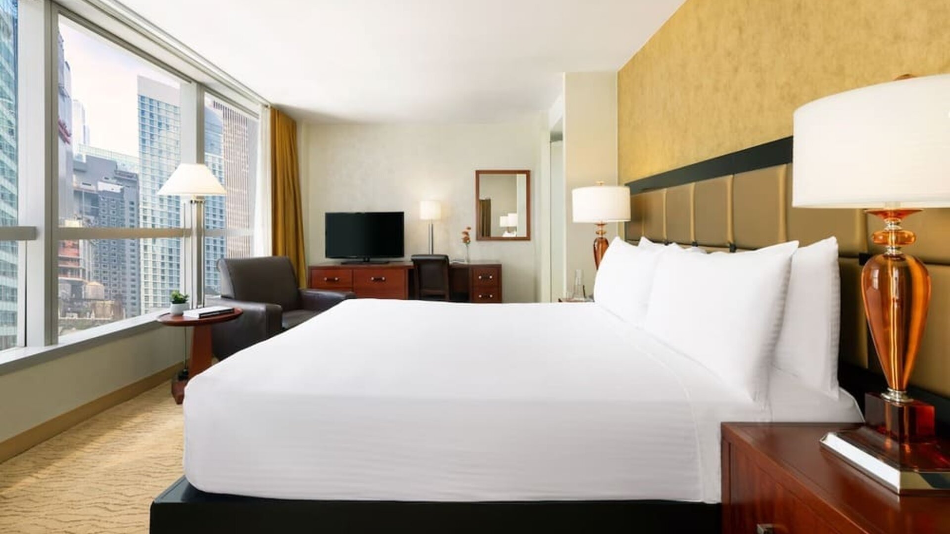 King room at Millennium Hotel Broadway Times Square.