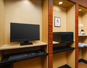 Business center at Millennium Hotel Broadway Times Square.