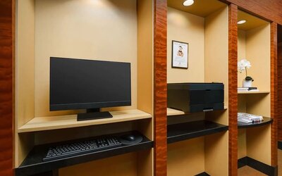 Business center at Millennium Hotel Broadway Times Square.