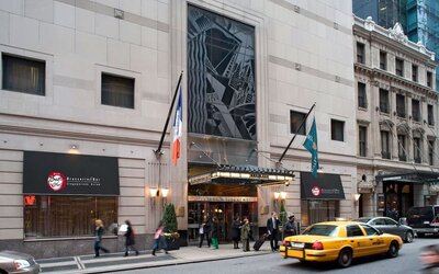 Hotel exterior and entrance at Millennium Hotel Broadway Times Square.