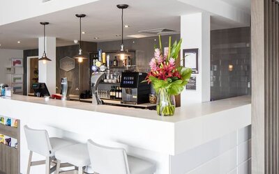 Hotel bar at Hampton By Hilton Humberside Airport.