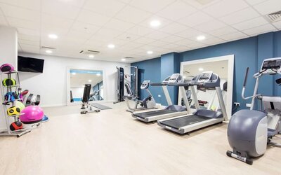Gym at Hampton By Hilton Humberside Airport.